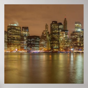 A panorama of the New York City skyline Poster