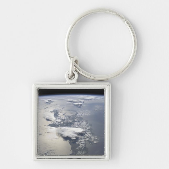A panoramic view of the island of Hispaniola Keychain (Front)