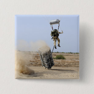 A pararescueman drops into the zone 2 inch square button