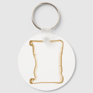 A Parchment Scroll Keychain