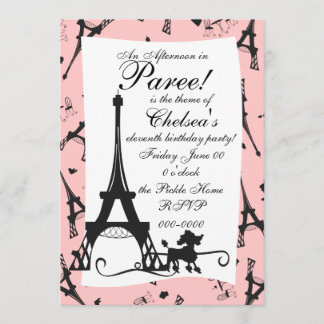 A Parisian Party Invitation