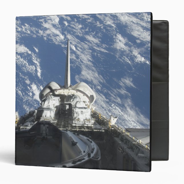 A partial view of Space Shuttle Atlantis Binder (Front/Inside)