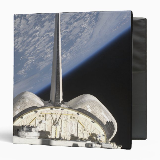 A partial view of Space Shuttle Endeavour Binder (Front/Inside)