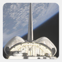 A partial view of Space Shuttle Endeavour