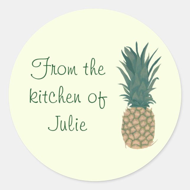 À partir de la cuisine de l'ananas Stickers (Devant)
