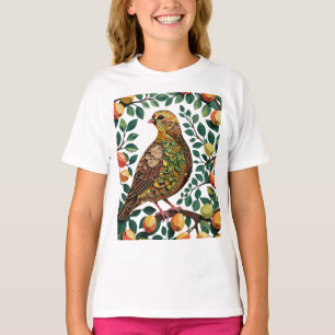 A Partridge In A Pear Tree Cut-Out Stencil-Style T-Shirt