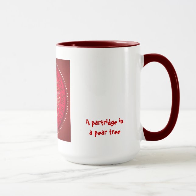 A partridge in a pear tree mug (Right)