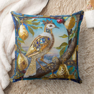 A Partridge in a Pear Tree Throw Pillow