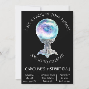 A Party in Your Future, Crystal Ball Birthday  Invitation