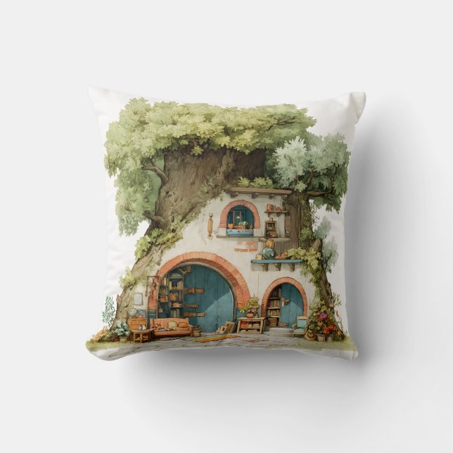 A passionate graphic designer, Aimazing crafts vis Throw Pillow (Front)