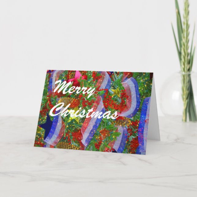 A Patriotic Christmas Holiday Card (Front)