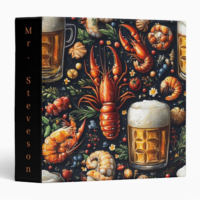 A pattern for beer and seafood lovers. binder (Front/Spine)