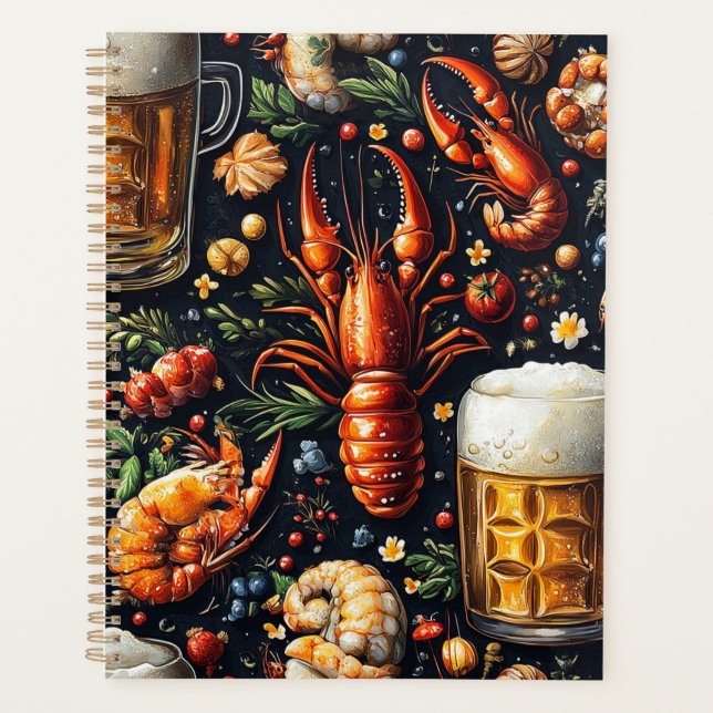 A pattern for beer and seafood lovers. planner (Front)