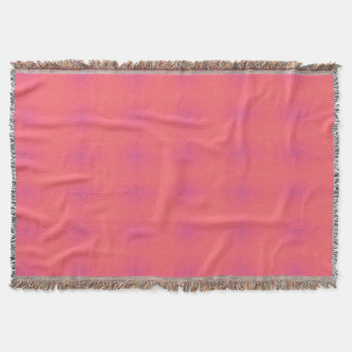 A Pattern of Soft Pink and Purple Throw Blanket