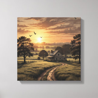 A Peaceful Countryside Canvas Print