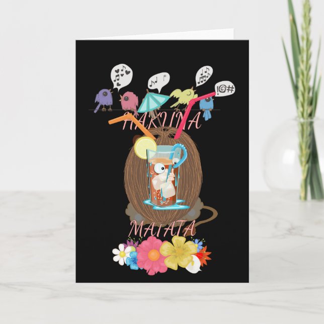 A Peaceful Kingdom: A Lion's Peaceful Moment Holiday Card (Front)