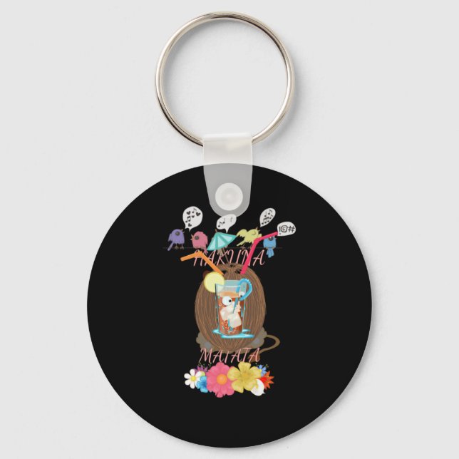 A Peaceful Kingdom: A Lion's Peaceful Moment Keychain (Front)