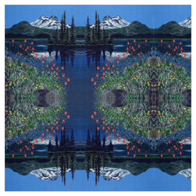 A Peaceful Lake Fabric (Swatch)