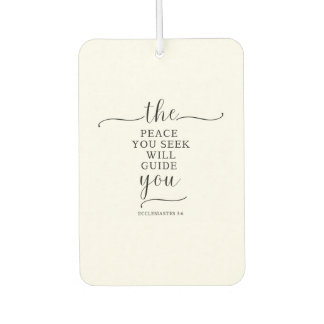 A Peaceful Message Car Freshener