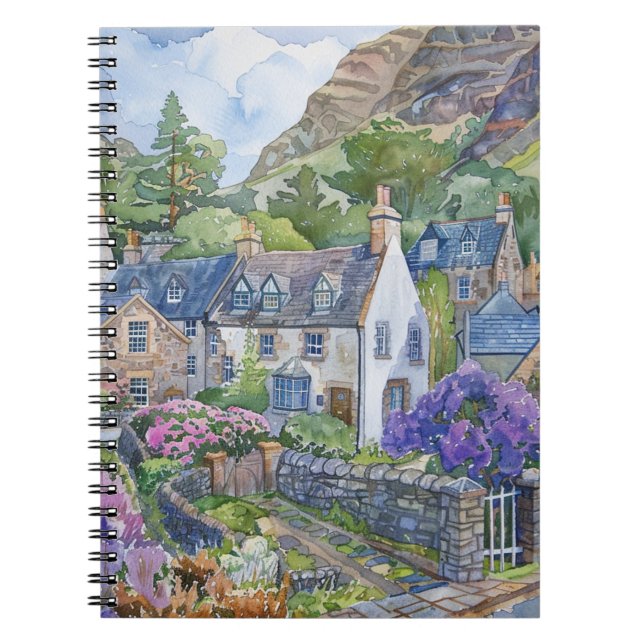 A Peaceful Scottish Village Notebook (Front)
