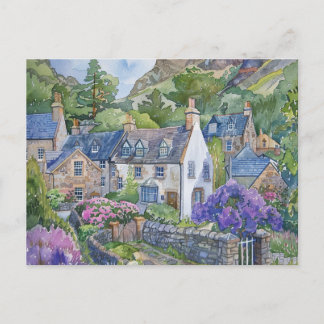 A Peaceful Scottish Village Postcard