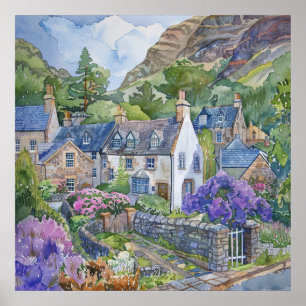 A Peaceful Scottish Village Poster