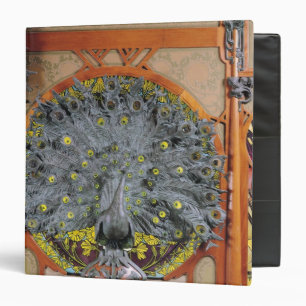 A peacock from the central panel of a mural binder