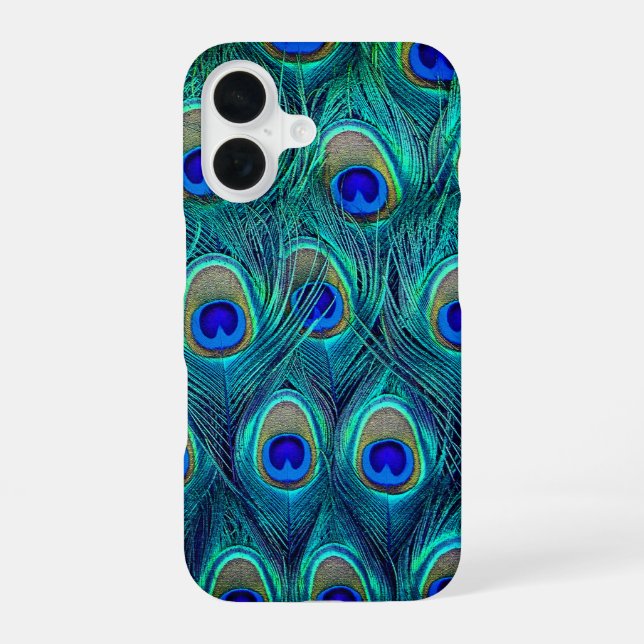 A Peacocks  Feathers    iPhone 16 Case (Back)