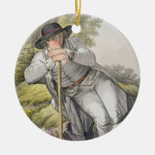 A Peasant of the Tesino Valley in Tyrol, from a co Ceramic Ornament