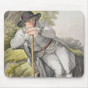 A Peasant of the Tesino Valley in Tyrol, from a co Mouse Pad