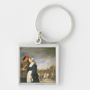 A Peasant Wedding, 1648 Keychain