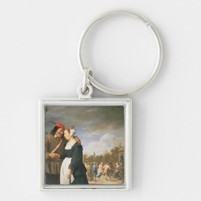 A Peasant Wedding, 1648 Keychain (Front)