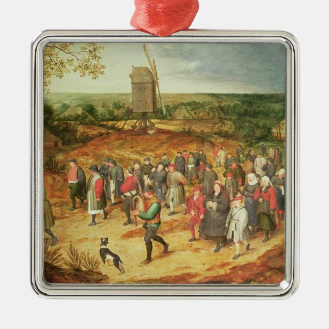 A Peasant Wedding Metal Ornament (Front)