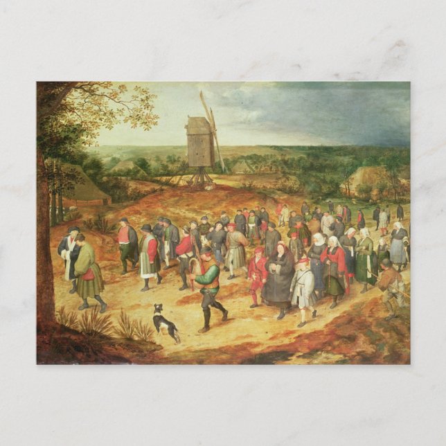 A Peasant Wedding Postcard (Front)