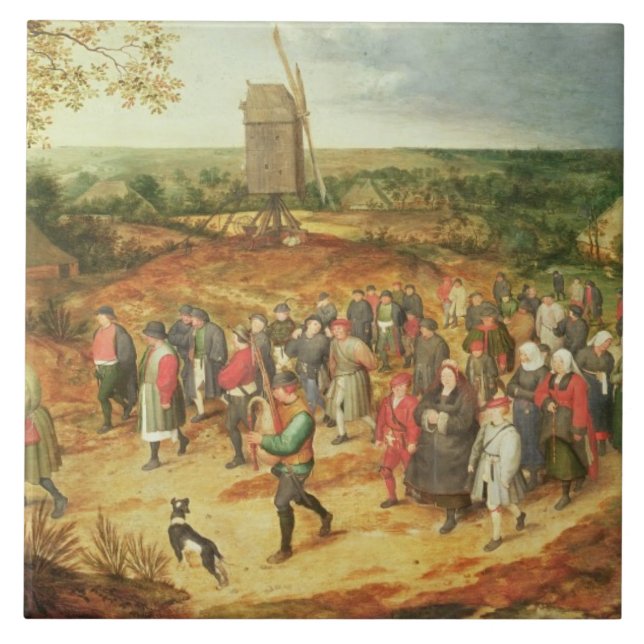 A Peasant Wedding Tile (Front)