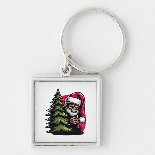 A Peek-A-Boo Christmas Keychain (Front)