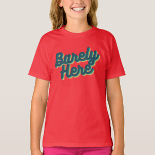 A peine ici / T-shirt bleu