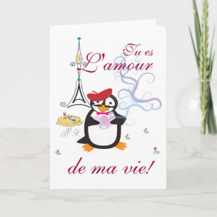 A Penguin In Paris Card