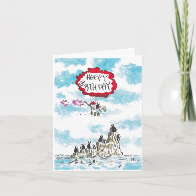 A Penguin Powered Birthday Card (Front)