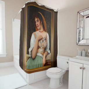 A Pensive Beauty by Eugen von Blaas