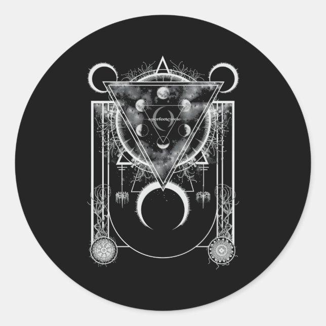 A Perfect Circle Â€“ Crescents Classic Round Sticker (Front)