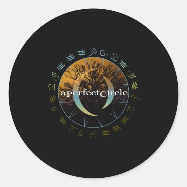 A Perfect Circle Â€“ Woodland Classic Round Sticker (Front)