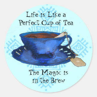 A Perfect Cup of Tea Classic Round Sticker