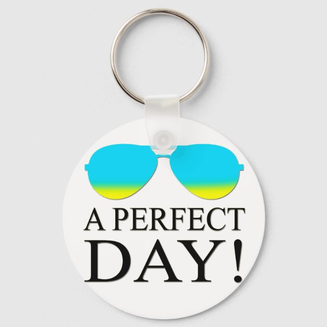 A-PERFECT-DAY-SUNGLASSES KEYCHAIN (Front)