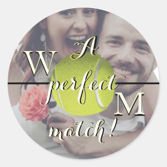 A Perfect Match Classic Round Sticker (Front)