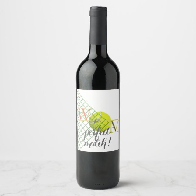 A Perfect Match Paper Napkin Wine Label (Front)