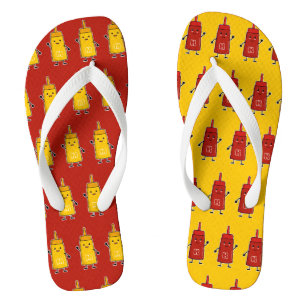 A perfect (mis)match: Ketchup & Mustard BFFs Flip Flops