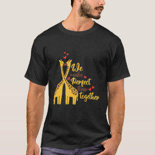 A perfect pair and cute giraffe animal   nature T-Shirt