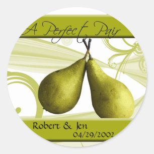 A Perfect Pair Bride and Groom Sticker