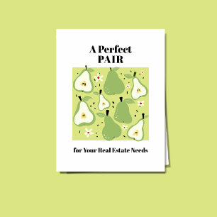A Perfect PAIR for Your Real Estate PUN Postcard
